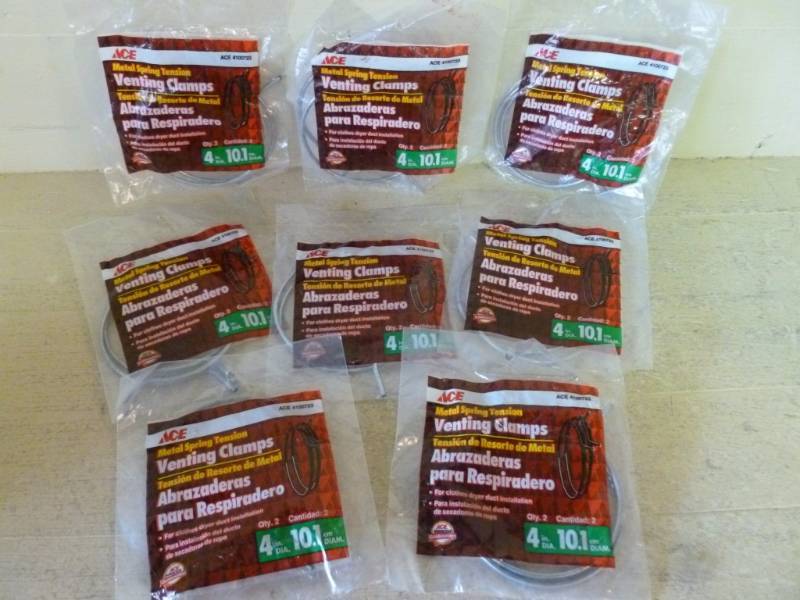 lot 561 image: New Clothes Dryer Venting Duct Clamps