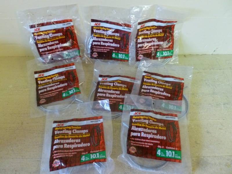 lot 563 image: New Clothes Dryer Venting Duct Clamps