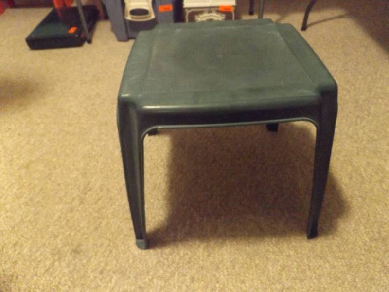 Green Plastic Table