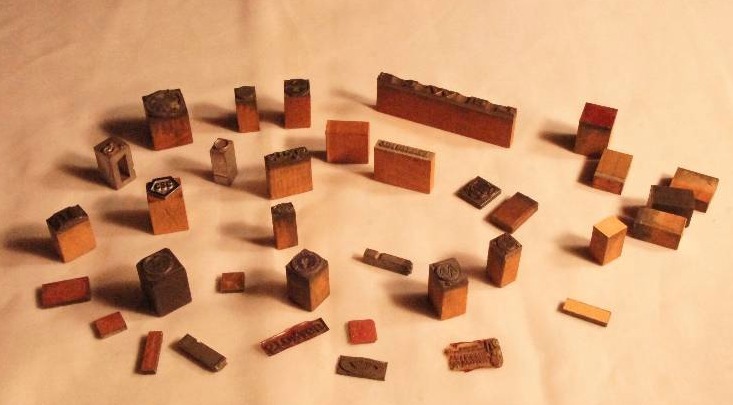 lot 429 image: Lot of Vintage Printers Press Blocks