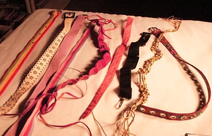 lot 432 image: Several miscellaneous girls belts