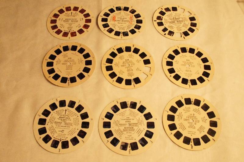lot 491 image: Vintage View Master Slides