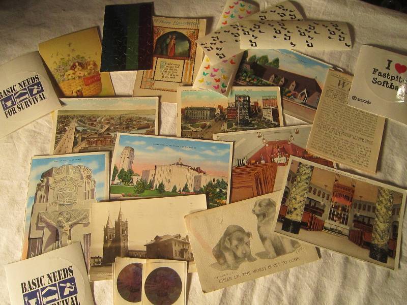 lot 587 image: Collectible Postcards & Stickers, ETC