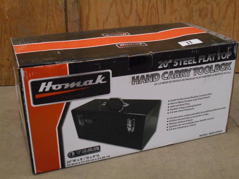 Unused Homak 20 Steel Flip-Top Han...