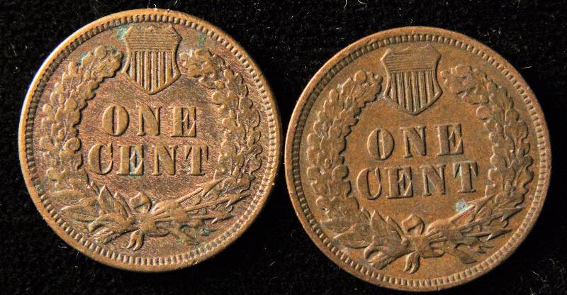 1906 & 1908 INDIAN HEAD CENTS