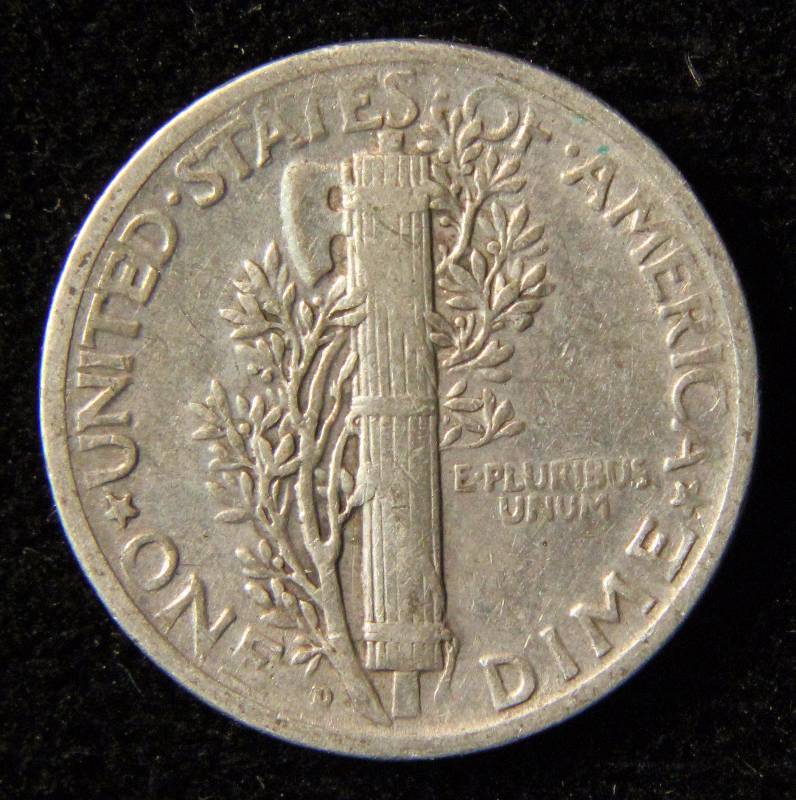 1926-D MERCURY SILVER DIME