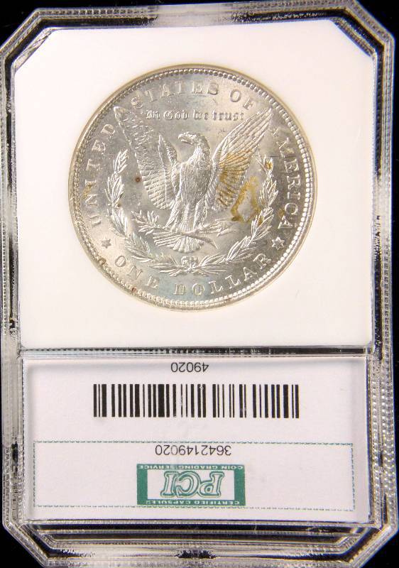 1896 MORGAN SILVER DOLLAR MS65 PCI CERTIFIED