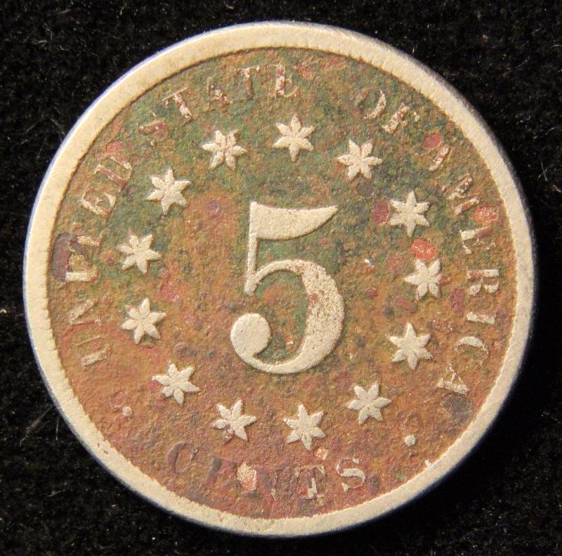 1869 US SHIELD NICKEL