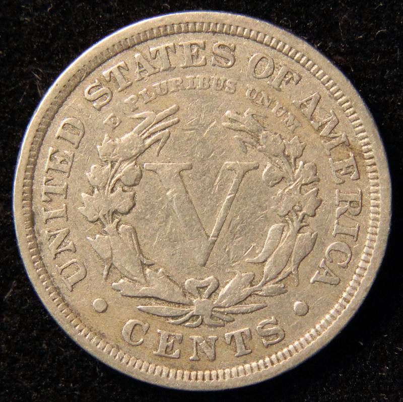 1910 LIBERTY OR V NICKEL FINE