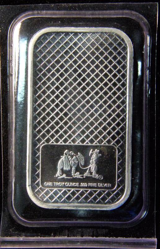 1 TROY Oz. .999 FINE SILVER BAR EAGLE DESIGN SEALED IN PLASTIC