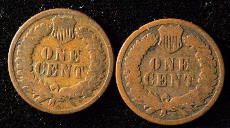 1881 & 1883 INDIAN HEAD CENT