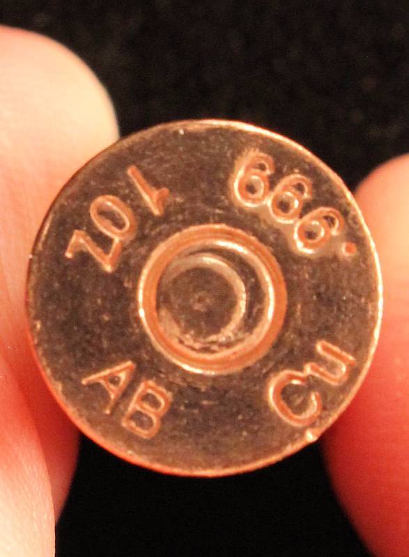 1 OZ. COPPER BULLET AS PICTURED