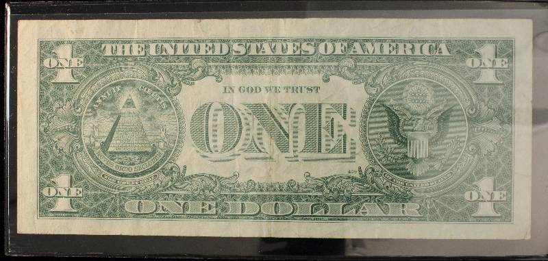 1957-B $1 BLUE SEAL SILVER CERTIFICATE US CURRENCY