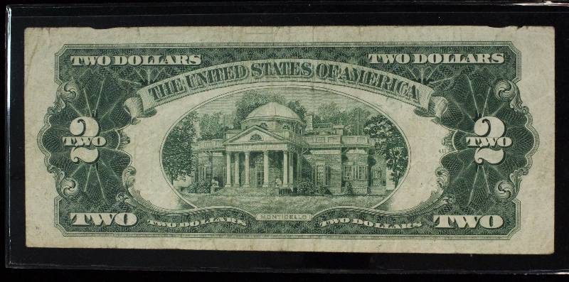 1953-A $2 BILL RED SEAL US CURRENCY