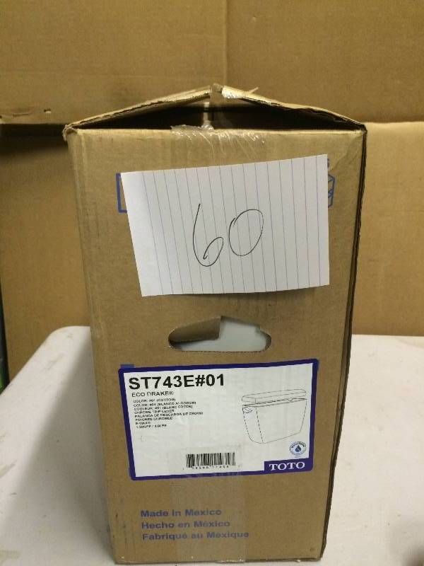 lot 60 image: Toilet Tank New ST743E#01