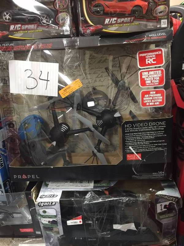 lot 34 image: Lot of Helicopters and Drones not Tested
