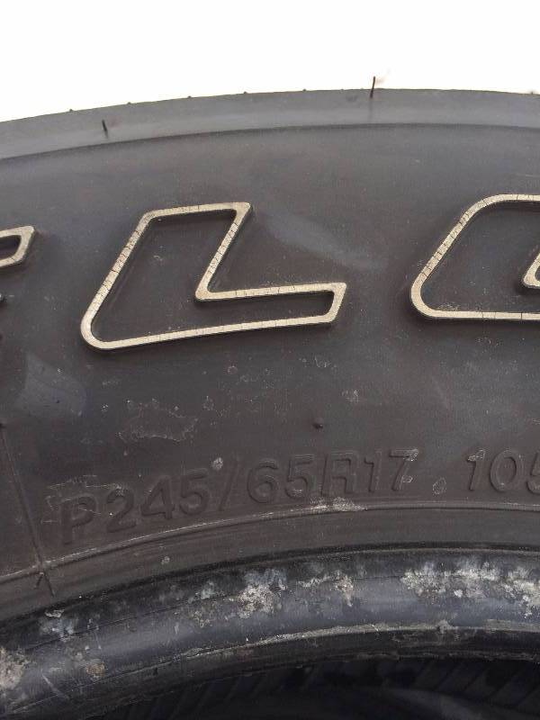 (4) 245x17 Tires