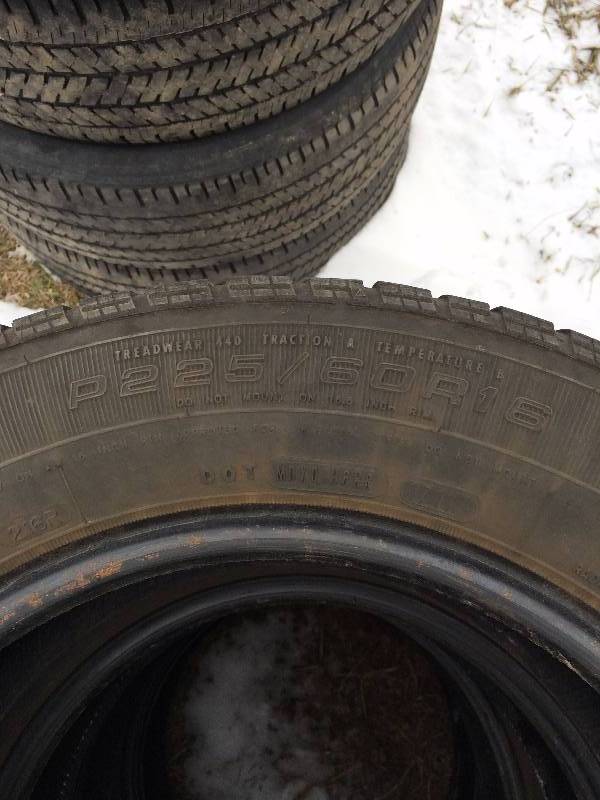 (4) 225x16 Tires