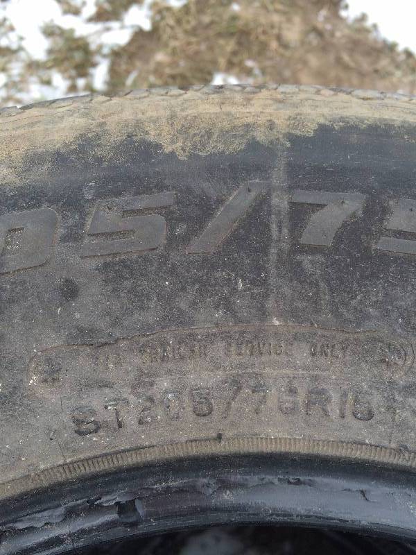 (4) 205x15 Tires