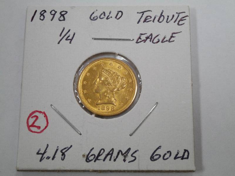 1898 14 Gold Eagle tribute 4.18 gr...