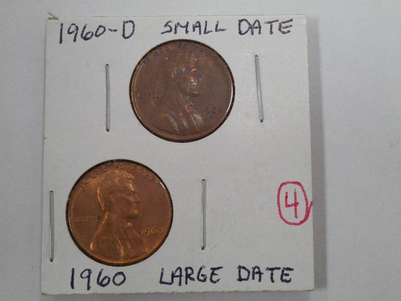 1960-D small date and 1960 large da...