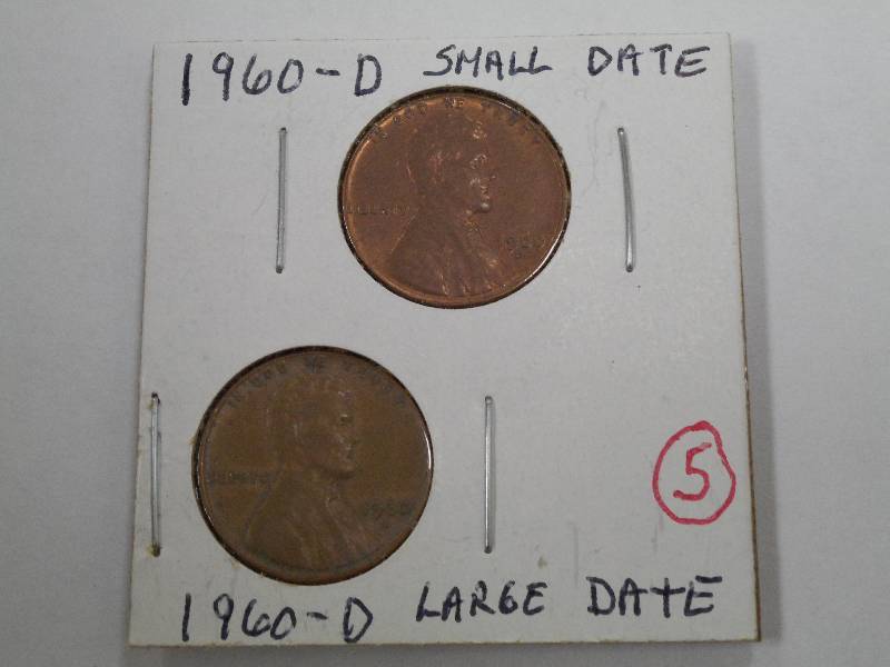 1960-D small date and 1960-D large ...
