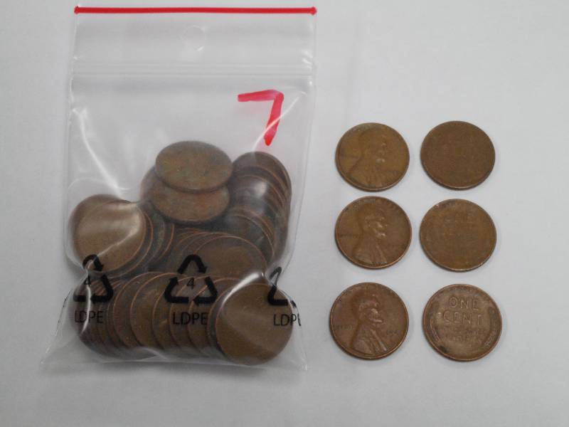 50 Wheat back Lincoln Cents...