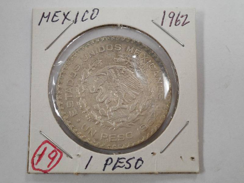 Foreign Silver 1962 Mexico 1 Peso...