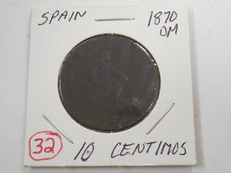 Foreign Coins Spain 1870OM...