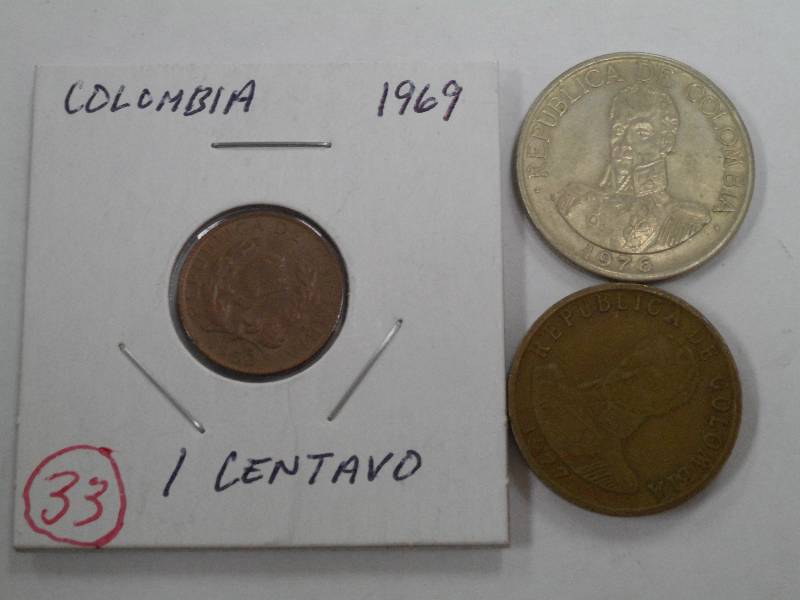 Misc. foreign Coins Columbia inclu...