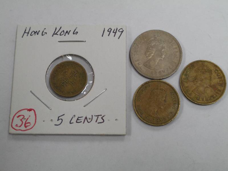 Misc. foreign Coins Hong Kong incl...