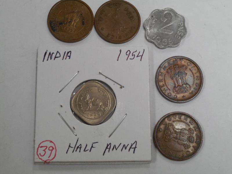 Misc. foreign Coins india Includin...