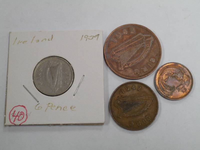 Misc. foreign Coins Ireland includ...