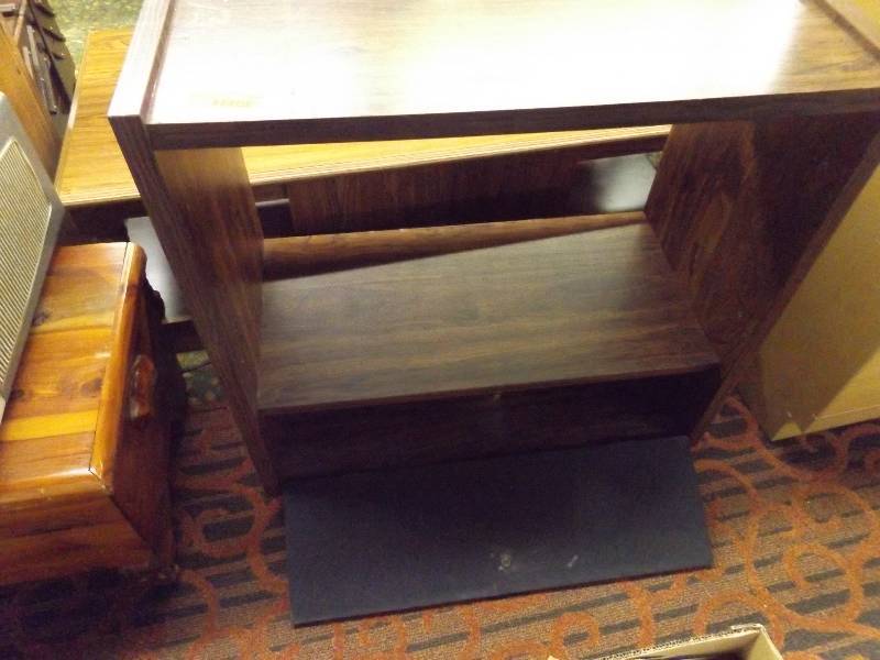 Wood Stand, Office Items and Cards