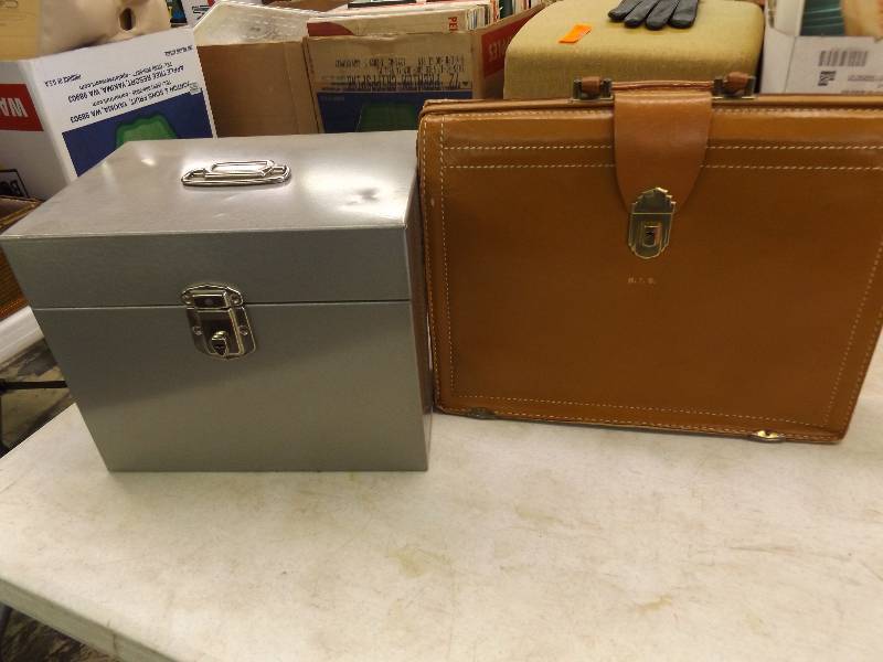 Metal Box, Maps, Cowhide Satchel
