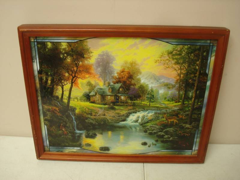 Thomas Kinkade&nbsp&quot The Mountain Retre...