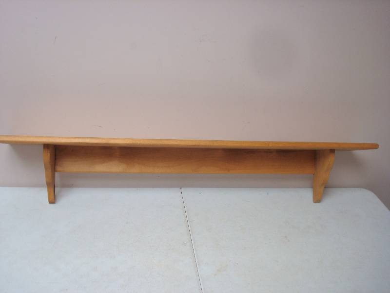 Large Long Wood Wall Shelf...