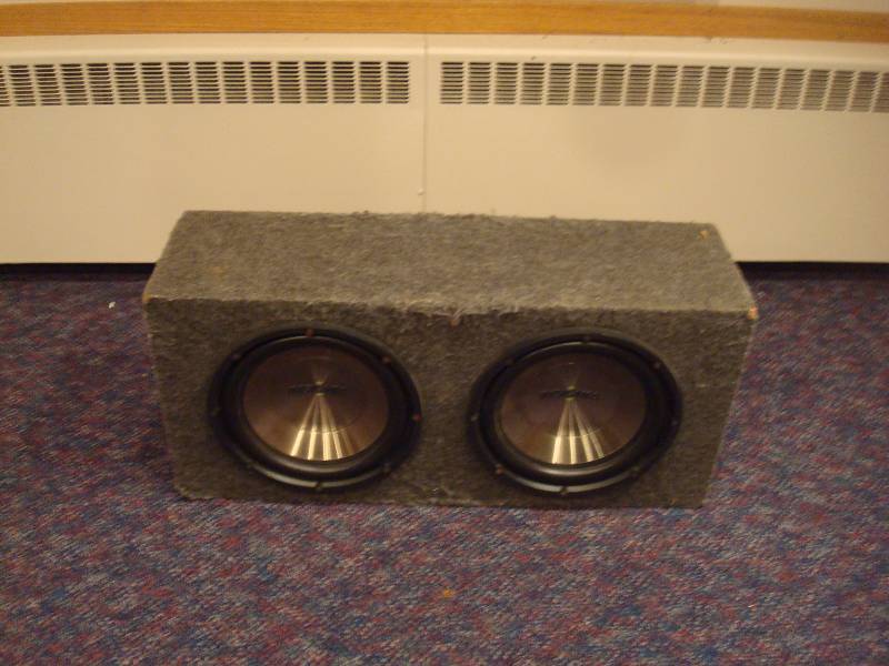 Car Speaker Box With Sub Woofers, Untested...
