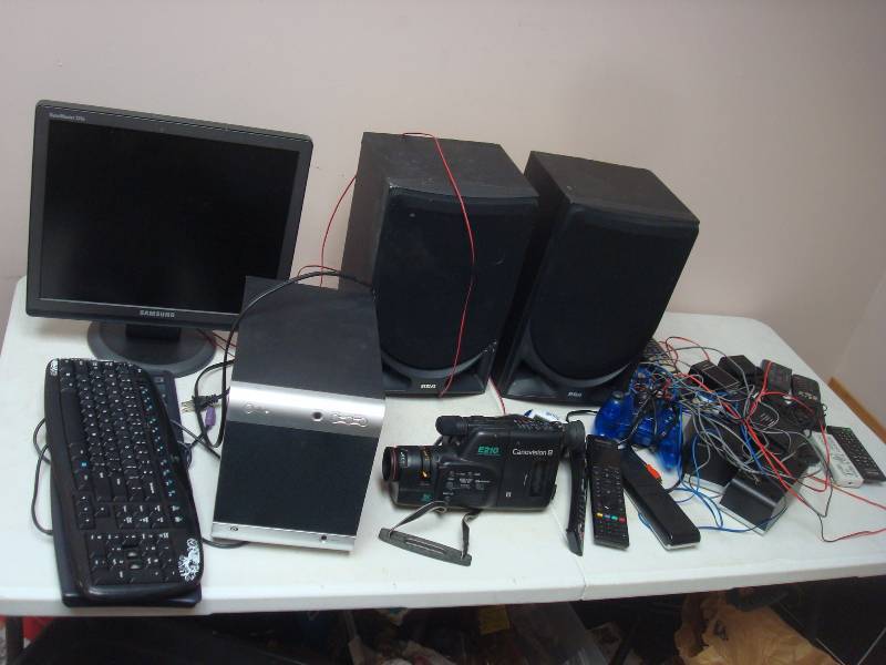 Lot Of UNTESTED Electronic Items, Remotes, Ca...