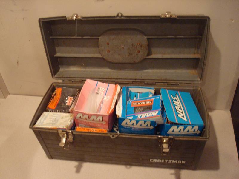 Tool Box Filled With Nail And Screws...