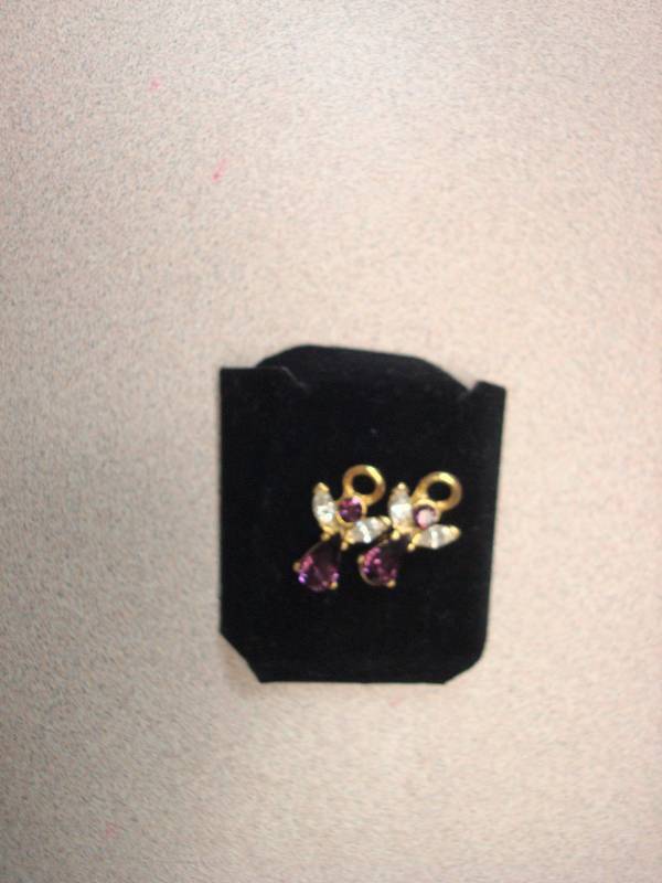 Pair Of Purple Angel Earrings...