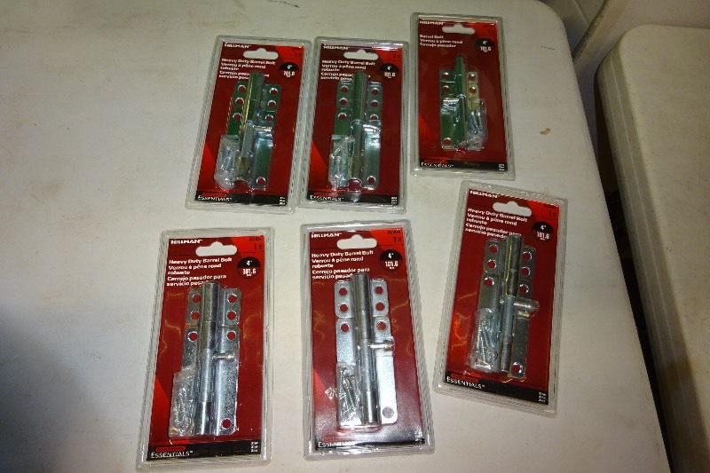 lot 65 image: 6 - 4 Barrel Bolts