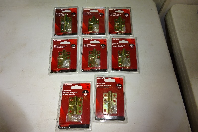 lot 68 image: 8 - 3 Barrel Bolts