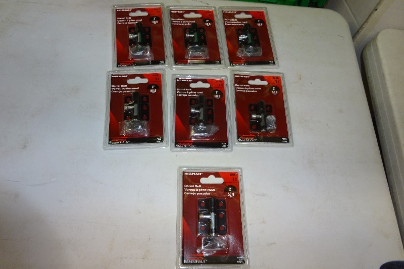 lot 72 image: 7 - 2 Barrel Bolts