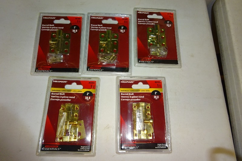 lot 87 image: 5 - 2 Barrel Bolts