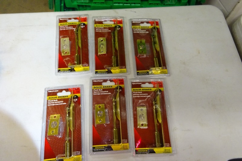 lot 108 image: 6 flush bolts 6 inch