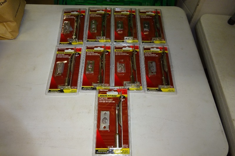 lot 119 image: 9 - 6 flush bolts