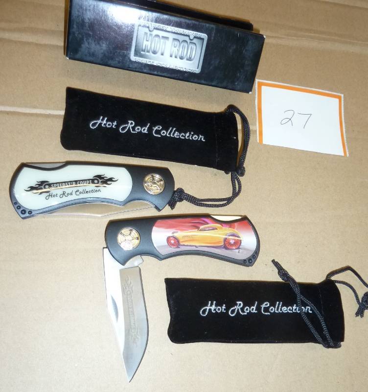 Two Hot Rod collector knives - new ...