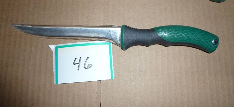 green handle filet knife...