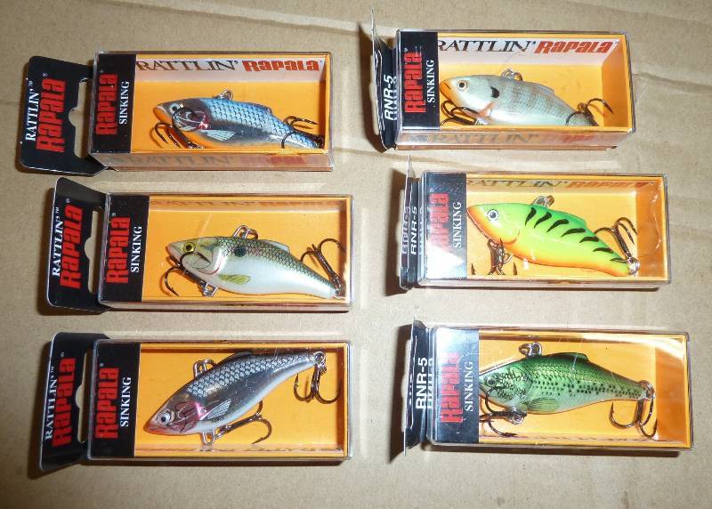 6 Rapala lures - Fire Tiger, Shad, ...
